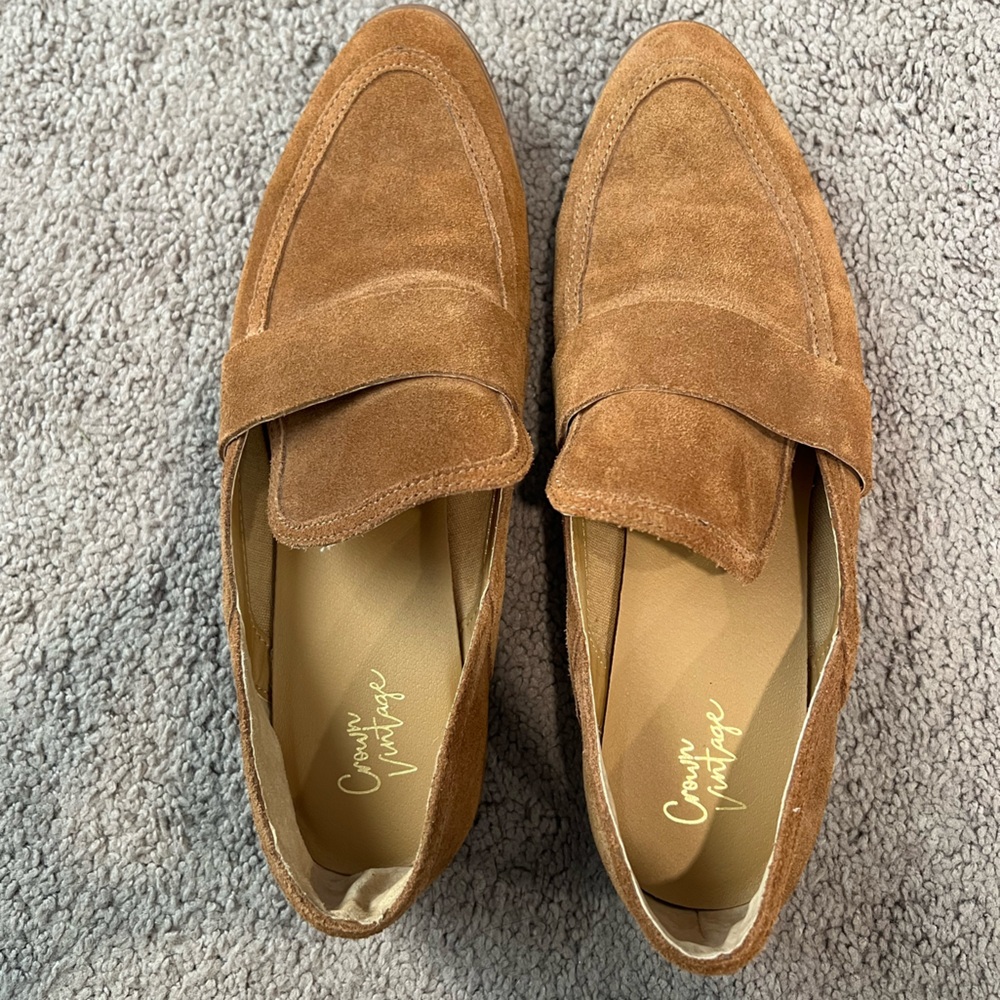 Crown Vintage Brown Suede Slip-Ons